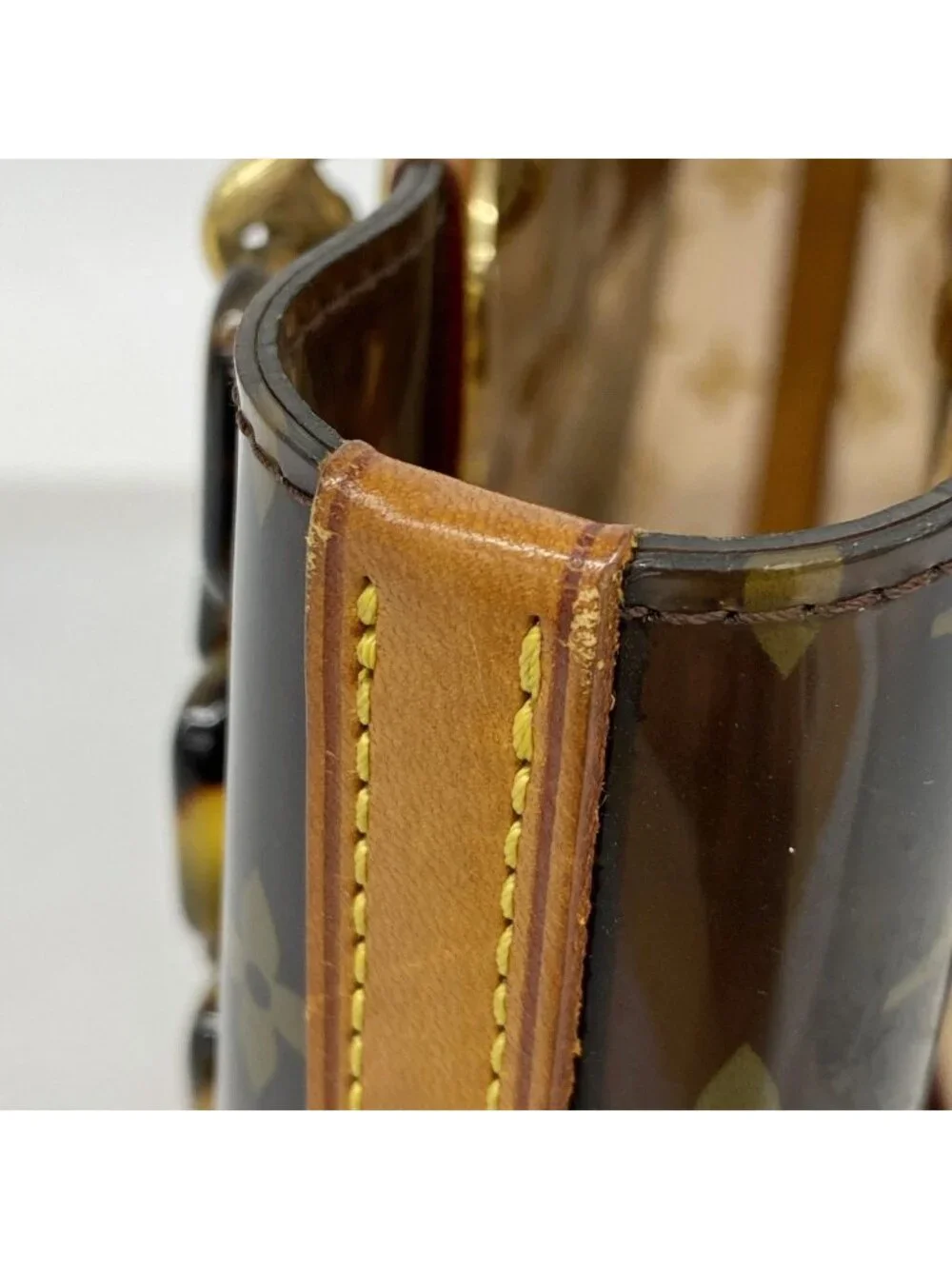 Louis Vuitton Tote Monogram Vinyl Cover Amble PM Brown - Picture 6 of 10